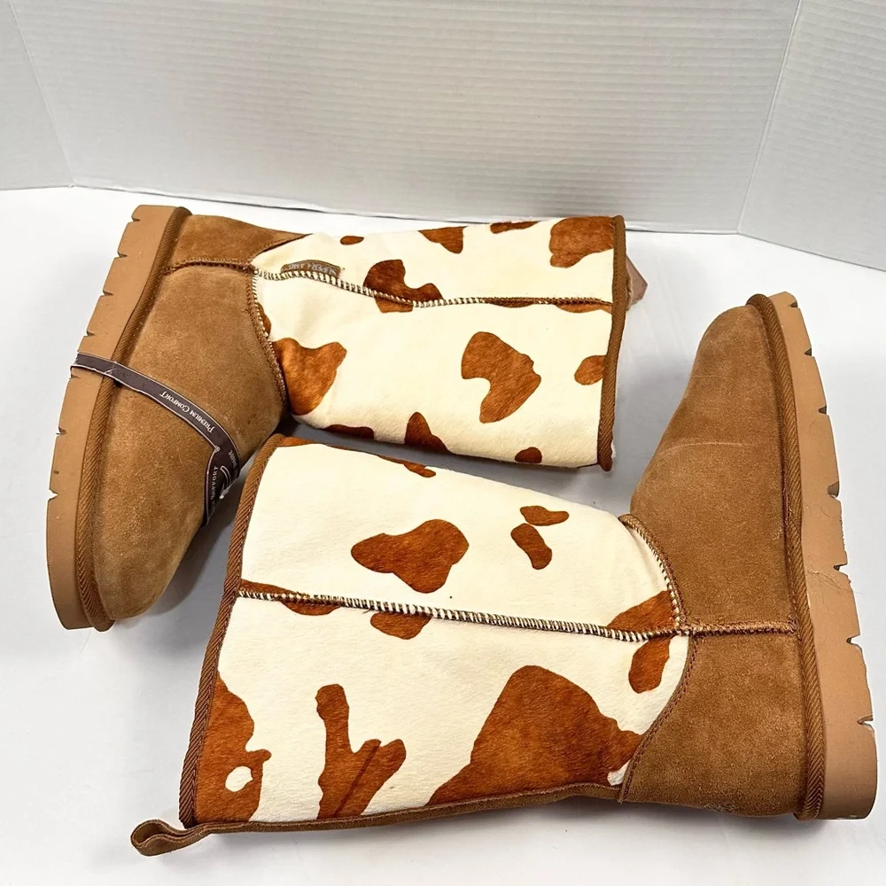 Superlamb Turano Cow Hair Boots Sz 10‎